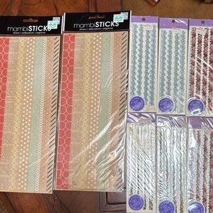 Home Party Decorative Stickers - Red, Blue, Gold